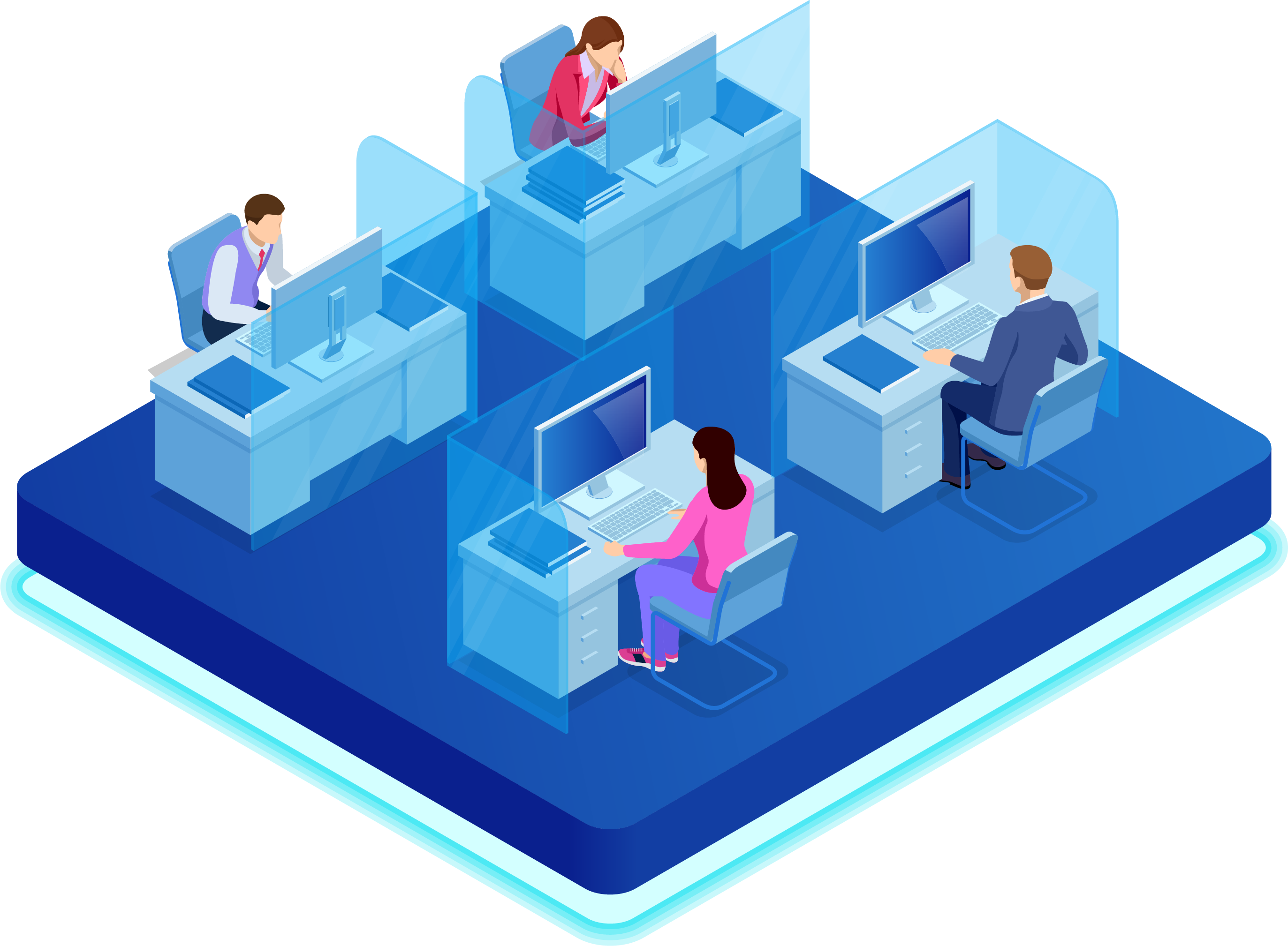Managed Workplace Illustration